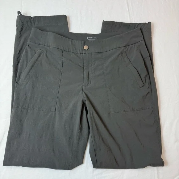 Athleta Woman’s Gray Pants Size 12 - Picture 2 of 14